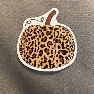 🌈20/$12🌈 Leopard Print Pumpkin Sticker